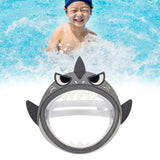 Maxbell Kids Swim Mask Anti Leak Anti Fog with Nose Cover Impact Resistance gray