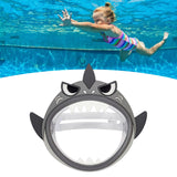 Maxbell Kids Swim Mask Anti Leak Anti Fog with Nose Cover Impact Resistance gray