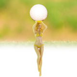 Maxbell Novelty Golf Tees Lady Bikini Girl Bachelor Party Golf Accessories yellow