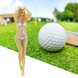 Maxbell Novelty Golf Tees Lady Bikini Girl Bachelor Party Golf Accessories white