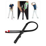 Maxbell Portable Golf Swing Training Aid Practice Rope Trainer for Women Men Black