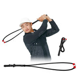 Maxbell Portable Golf Swing Training Aid Practice Rope Trainer for Women Men Black