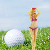 Maxbell Novelty Golf Tees Lady Bikini Girl Bachelor Party Golf Accessories pink