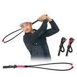 Maxbell Portable Golf Swing Training Aid Practice Rope Trainer for Women Men Red