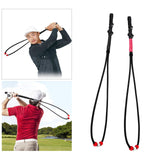 Maxbell Portable Golf Swing Training Aid Practice Rope Trainer for Women Men Red