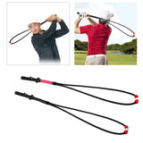 Maxbell Portable Golf Swing Training Aid Practice Rope Trainer for Women Men Red