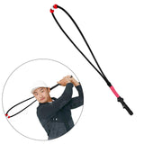 Maxbell Portable Golf Swing Training Aid Practice Rope Trainer for Women Men Red