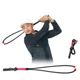 Maxbell Portable Golf Swing Training Aid Practice Rope Trainer for Women Men Red