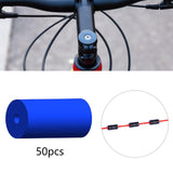 Maxbell Bicycle Brake Cable Frame Wrap Protector O-Rings Bike kits Blue 50pc RC126