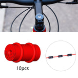 Maxbell Bicycle Brake Cable Frame Wrap Protector O-Rings Bike kits Red 10pc RC125