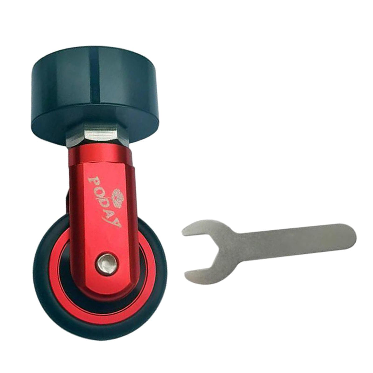 Maxbell Easy Wheel Fold Bike 33.9mm Embedded Roller Auxiliary Tool for Travel Red