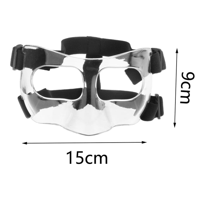 Maxbell Basketball Mask Adjustable Strap Girls Softball Mask for Sports Women Men 15x9cm