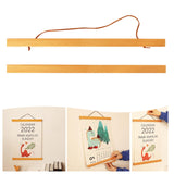 Maxbell Modern Magnetic Picture DIY Wooden Frame Painting Scroll Photo Poster Hanger 51cm