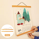 Maxbell Modern Magnetic Picture DIY Wooden Frame Painting Scroll Photo Poster Hanger 51cm