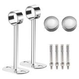 Maxbell Wardrobe Hanger Pipe Bracket 25mm Dia Clothes Rails Home Use Shower Closet 35cm Height