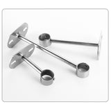 Maxbell Wardrobe Hanger Pipe Bracket 25mm Dia Clothes Rails Home Use Shower Closet 10cm Height