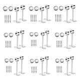 Maxbell Wardrobe Hanger Pipe Bracket 25mm Dia Clothes Rails Home Use Shower Closet 10cm Height