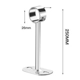 Maxbell Wardrobe Hanger Pipe Bracket 25mm Dia Clothes Rails Home Use Shower Closet 25cm Height