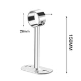 Maxbell Wardrobe Hanger Pipe Bracket 25mm Dia Clothes Rails Home Use Shower Closet 15cm Height