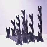 Maxbell Wood Sword Stand Support Display Bracket Wand Racks 2 Layer 14.6x9.8 in