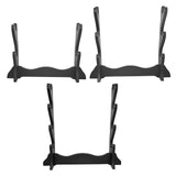 Maxbell Wood Sword Stand Support Display Bracket Wand Racks 2 Layer 14.6x9.8 in