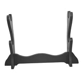 Maxbell Wood Sword Stand Support Display Bracket Wand Racks 2 Layer 14.6x9.8 in