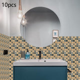 Maxbell Wall Tile Sticker Wall Panel Backsplash Tiles Bathroom Kitchen Home Decor B 10x10cm