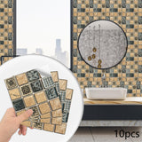 Maxbell Wall Tile Sticker Wall Panel Backsplash Tiles Bathroom Kitchen Home Decor B 10x10cm