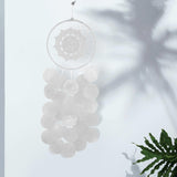 Maxbell Bohemian Dream Catcher Shell Wind Chimes Pendant for Balcony Indoor Outdoor