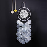 Maxbell Bohemian Dream Catcher Shell Wind Chimes Pendant for Balcony Indoor Outdoor