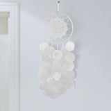 Maxbell Bohemian Dream Catcher Shell Wind Chimes Pendant for Balcony Indoor Outdoor