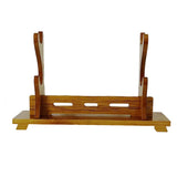 Maxbell Samurai Sword Display Wood Katana Stand Holder 2 Layers