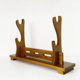 Maxbell Samurai Sword Display Wood Katana Stand Holder 2 Layers