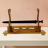Maxbell Samurai Sword Display Wood Katana Stand Holder 2 Layers