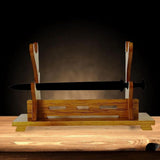 Maxbell Samurai Sword Display Wood Katana Stand Holder 2 Layers