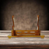 Maxbell Samurai Sword Display Wood Katana Stand Holder 2 Layers