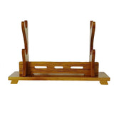 Maxbell Samurai Sword Display Wood Katana Stand Holder 2 Layers
