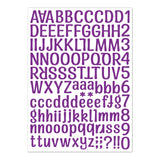 Maxbell 12Pcs Colorful Vinyl Letter Number Stickers Decals Labels DIY for Kitchen