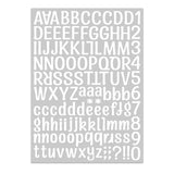 Maxbell 12Pcs Colorful Vinyl Letter Number Stickers Decals Labels DIY for Kitchen