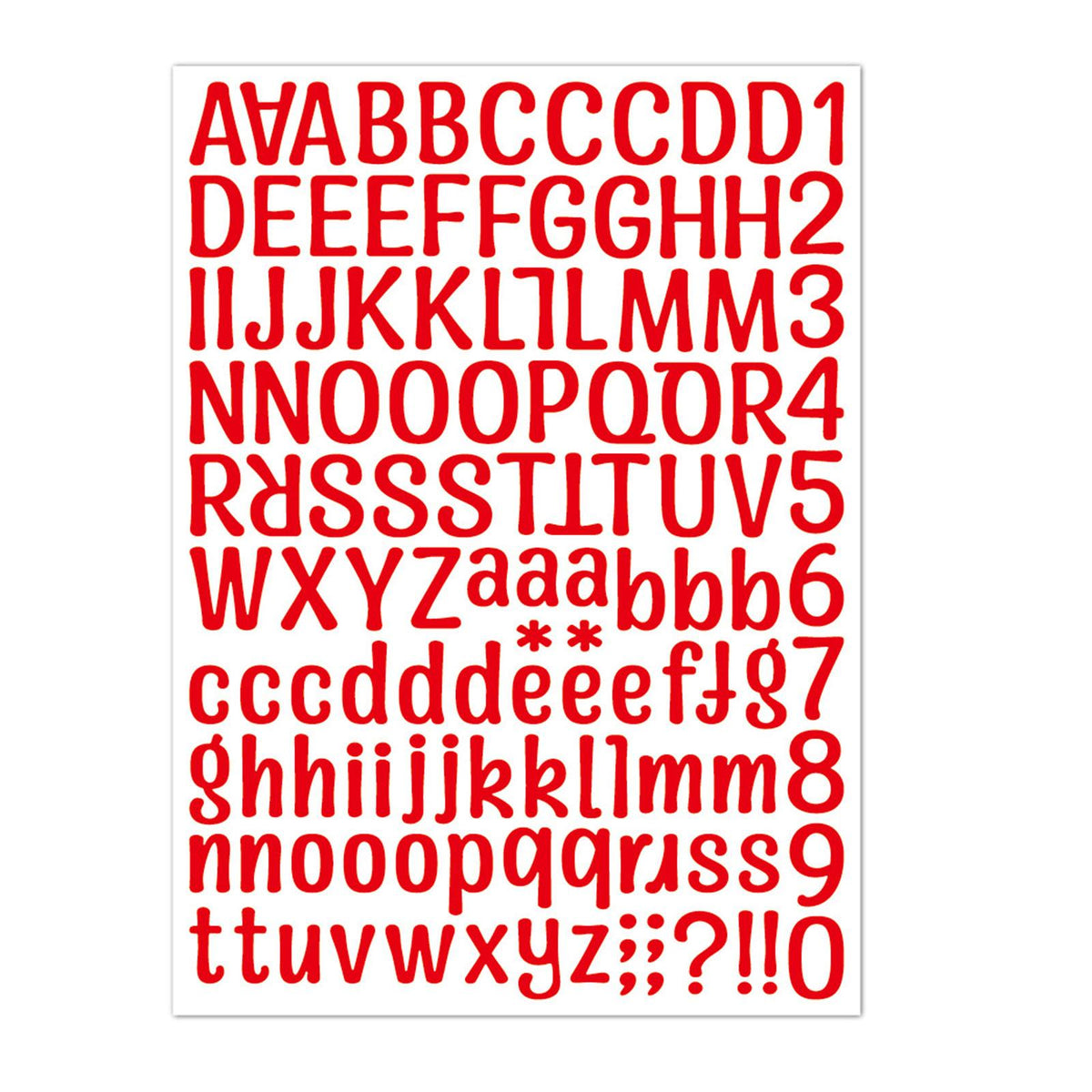 Maxbell 12Pcs Colorful Vinyl Letter Number Stickers Decals Labels DIY for Kitchen