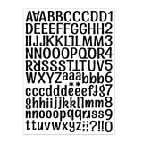 Maxbell 12Pcs Colorful Vinyl Letter Number Stickers Decals Labels DIY for Kitchen