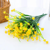 Maxbell 10 Pieces Artificial Flowers UV Resistant for Farmhouse Home Decoration