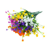 Maxbell 10 Pieces Artificial Flowers UV Resistant for Farmhouse Home Decoration