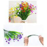 Maxbell 10 Pieces Artificial Flowers UV Resistant for Farmhouse Home Decoration