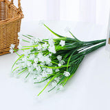 Maxbell 10 Pieces Artificial Flowers UV Resistant for Farmhouse Home Decoration