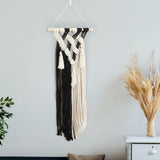 Maxbell Woven Tapestry with Tassel Nordic Modern for Kitchen Bedroom Home Decoration