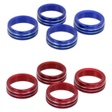 Maxbell 4Pcs Air Conditioner Switch Knob Cover Trim Fit for Toyota Tacoma Parts Blue