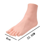 Maxbell Soft Lifesize Female Mannequin Foot Shoes Display Fake Manicure Movie Props