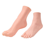 Maxbell Soft Lifesize Female Mannequin Foot Shoes Display Fake Manicure Movie Props