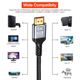 Maxbell 8K HDMI Cable 48Gbps Dynamic HDR High Speed for Projector Monitor 5 Meter